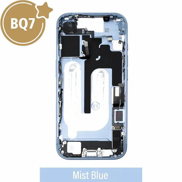 BQ7 Mid-Frame Housing with Full Set Parts for iPhone 17 -Mist Blue (With SIM Tray Version)