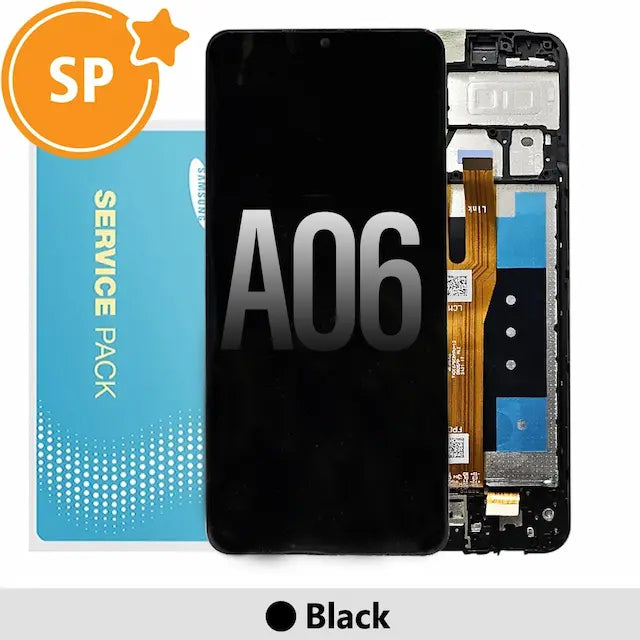 Samsung Galaxy A06 A065F LCD Screen Replacement Digitizer GH81-26440A (Service Pack)-Black
