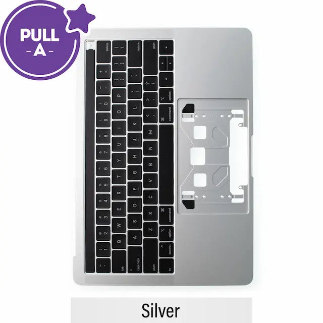 Top Case With Keyboard For MacBook Pro 13" A1989 (PULL-A)-Silver