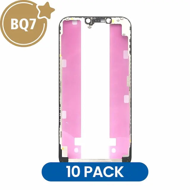 Front LCD Screen Bezel Frame With 3M Glue for iPhone 12 Pro Max (BQ7) (Pack of 10)