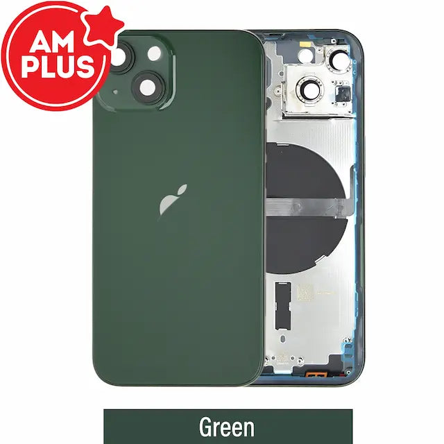 AMPLUS Rear Housing with Small Parts for iPhone 13 -Green
