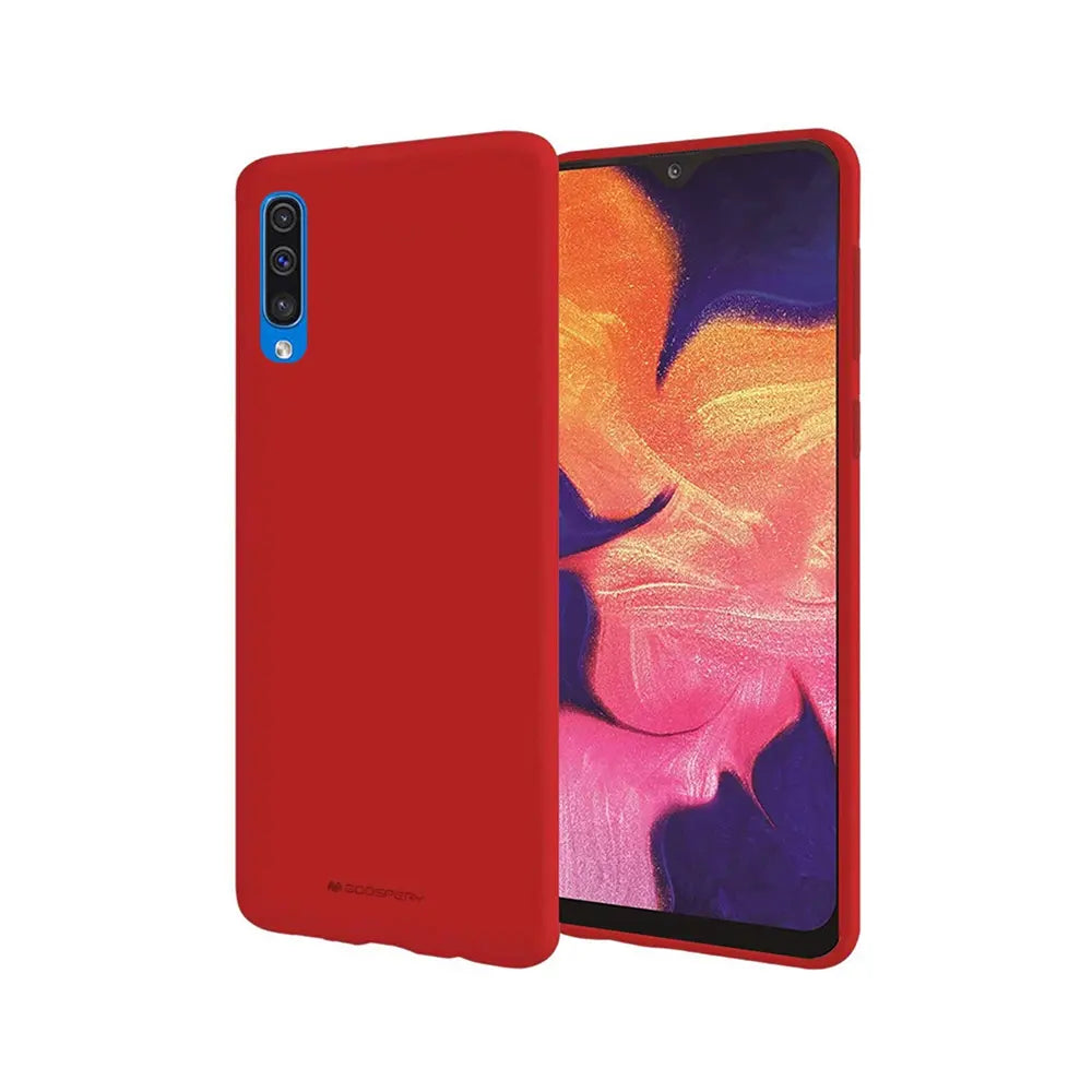 Mercury Silicone Cover Case for Samsung Galaxy A50-Stone