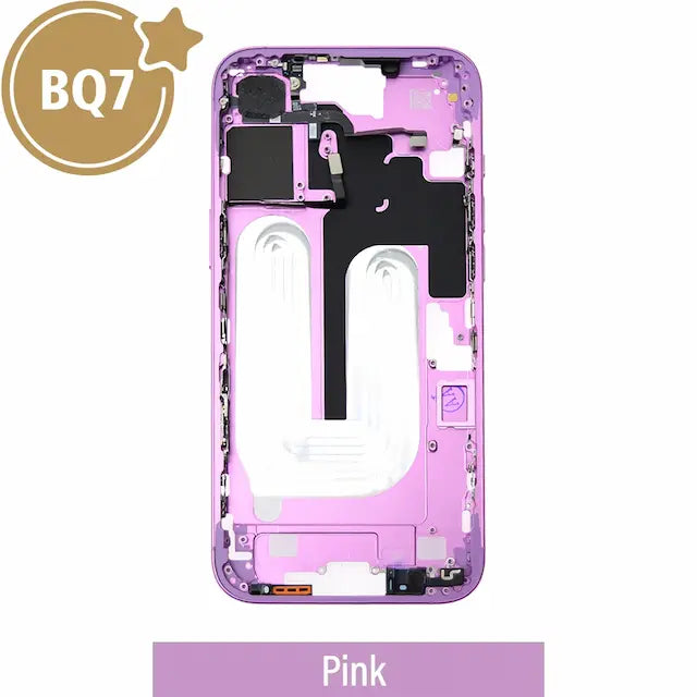 Mid-Frame Housing for iPhone 16 Plus -Pink (With SIM Tray Version) (BQ7)