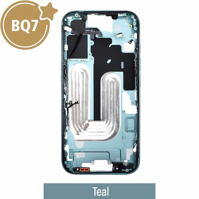 Mid-Frame Housing for iPhone 16-Teal (With SIM Tray Version) (BQ7) (No Camera Control Button)