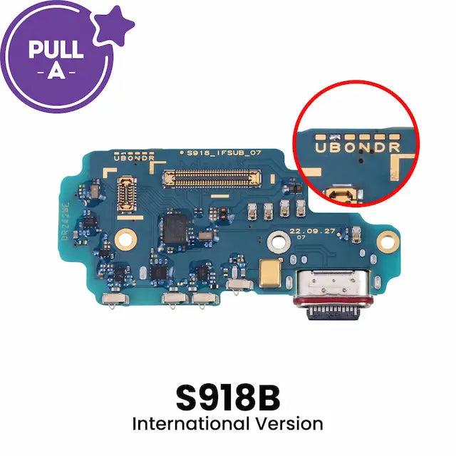 Charging Port Board for Samsung Galaxy S23 Ultra S918B (International Version) (PULL-A)