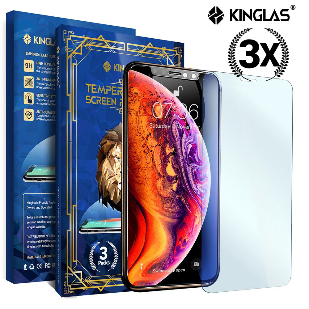 Kinglas 3 PCS 2.5D Standard Tempered Glass Screen Protector for iPhone X / XS / 11 Pro