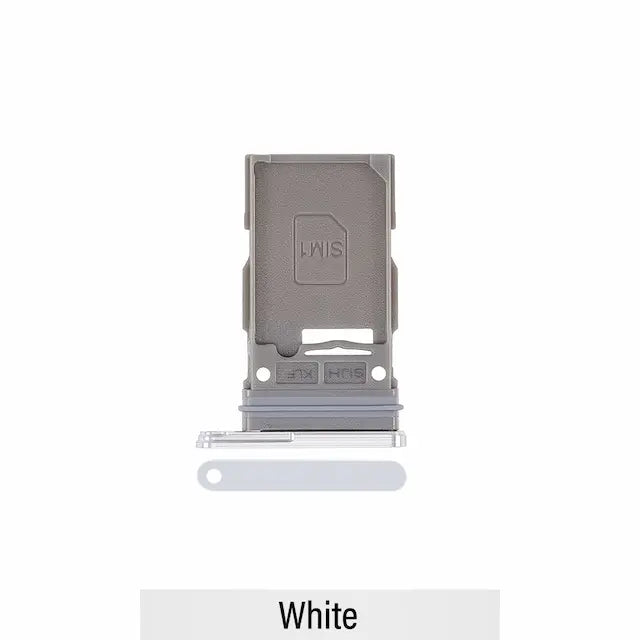 Single SIM Card Tray for Samsung Galaxy S22 Ultra 5G S908B-White