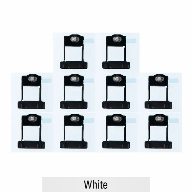 Flashlight Anti-dust Mesh for iPhone XR-White (Pack of 10)