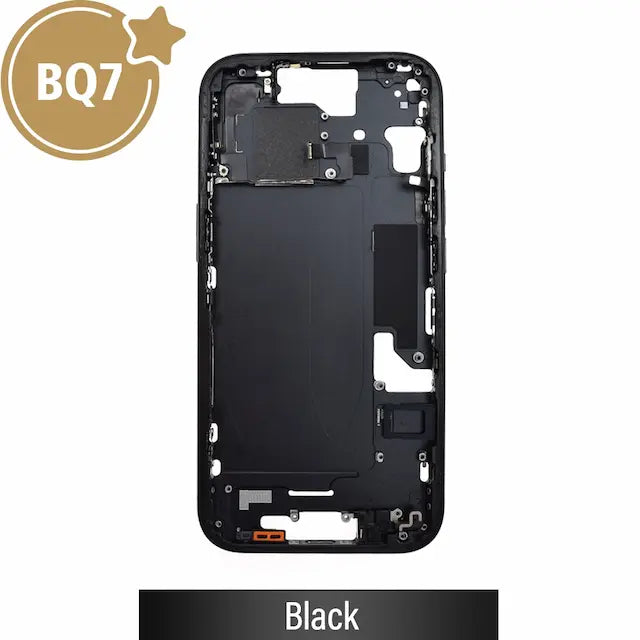 Mid-Frame Housing for iPhone 15-Black (With SIM Tray Version) (BQ7)