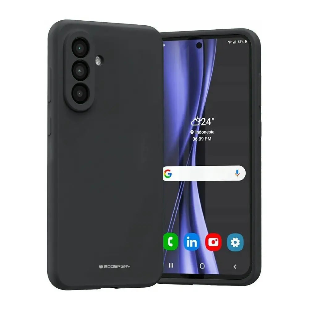 Mercury Silicone Cover Case for Samsung Galaxy A36 5G-Green