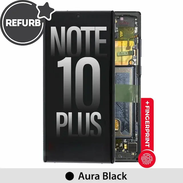 REFURB OLED Screen Replacement Digitizer with Frame for Samsung Galaxy Note 10 Plus -Aura Black