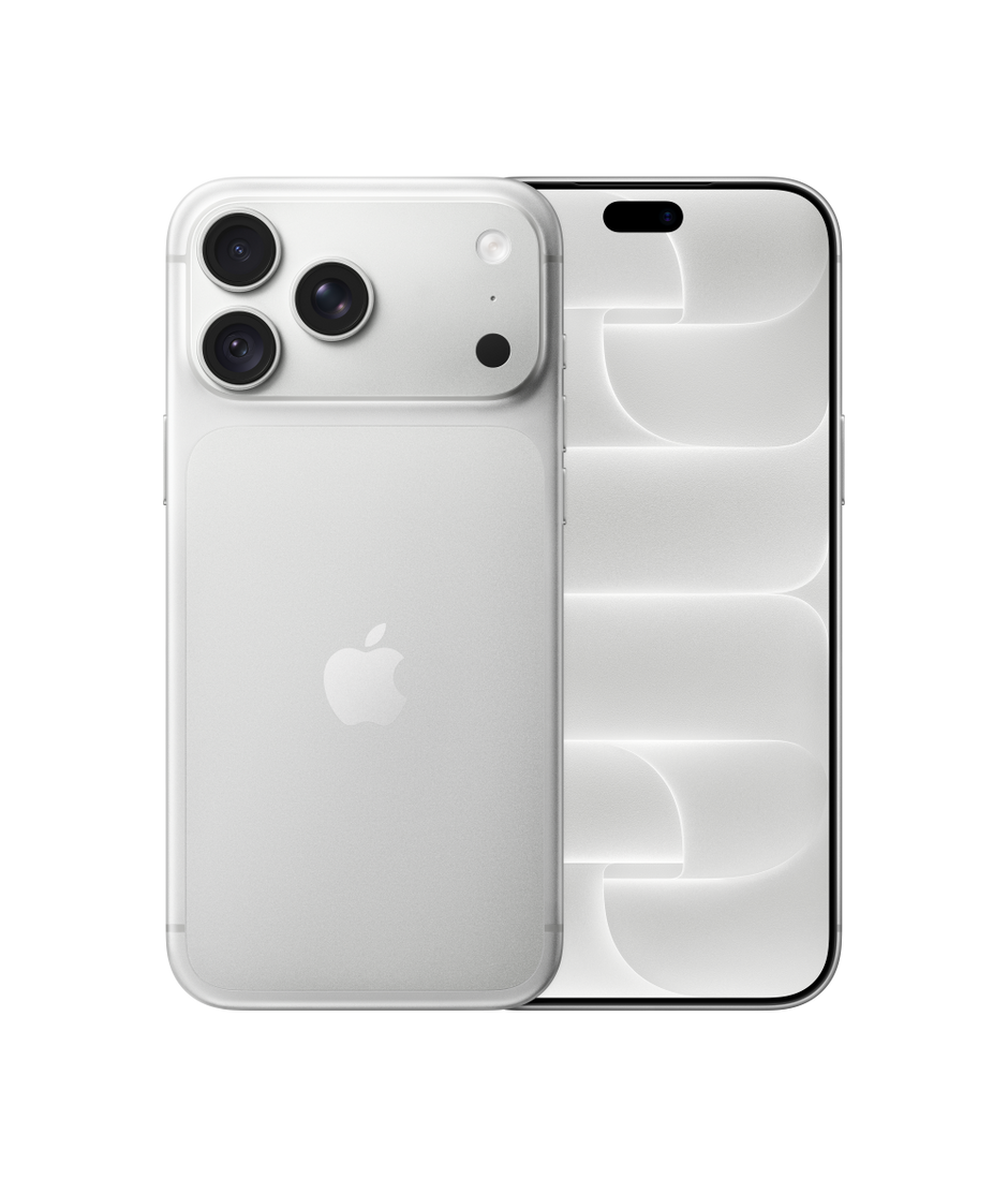 Apple catalogue image — iPhone 18 Pro Max Silver; illustrative, not this individual unit