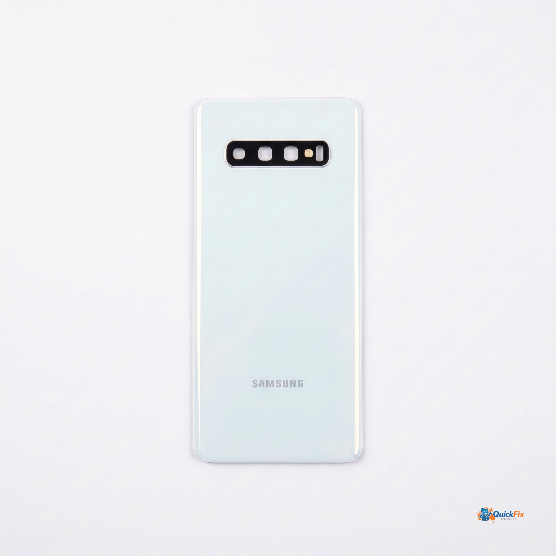S10 Plus Back Glass - Ceramic White - Quick Fix Mobiles