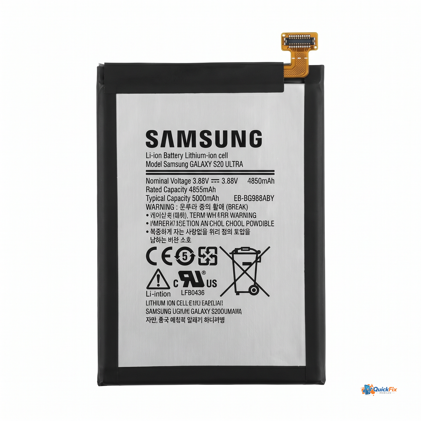 Samsung Galaxy S20 Ultra Battery Replacement - Original - Quick Fix Mobiles