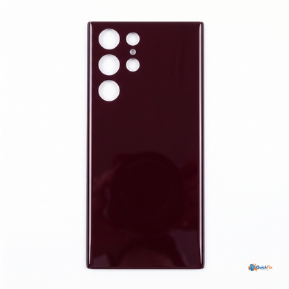 Samsung Galaxy S22 Ultra Back Glass Replacement - Burgundy - Quick Fix Mobiles