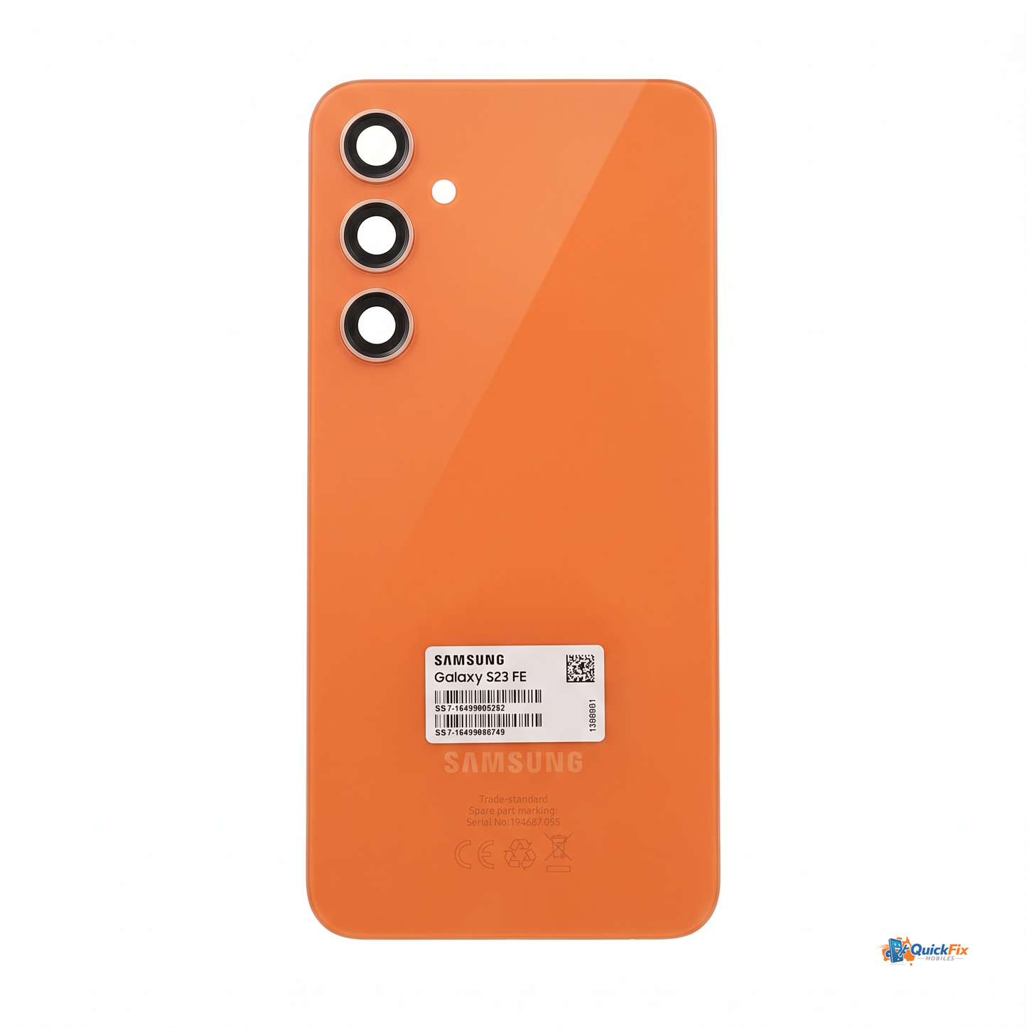 Samsung Galaxy S23 FE Back Glass Replacement - Tangerine - Quick Fix Mobiles